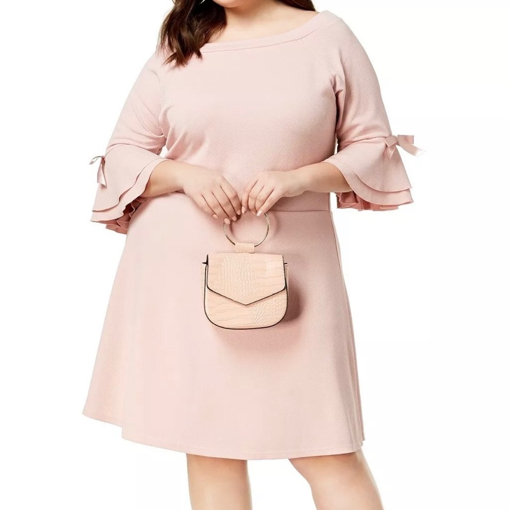 Blush Pink A-line Dress